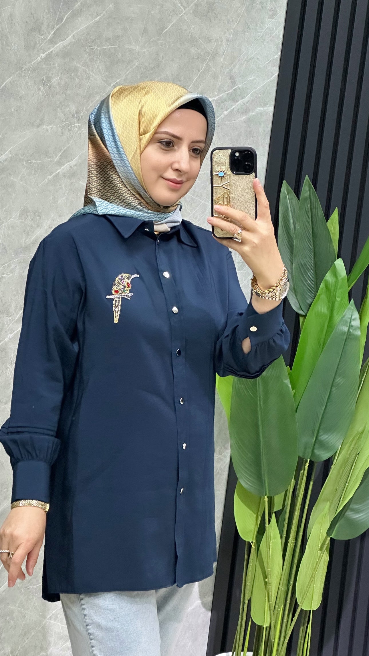 İpek kupra tunik