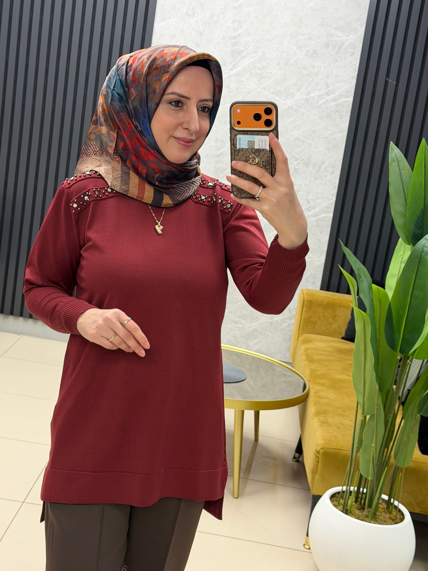 Soguk iplik merserize tunik plt32
