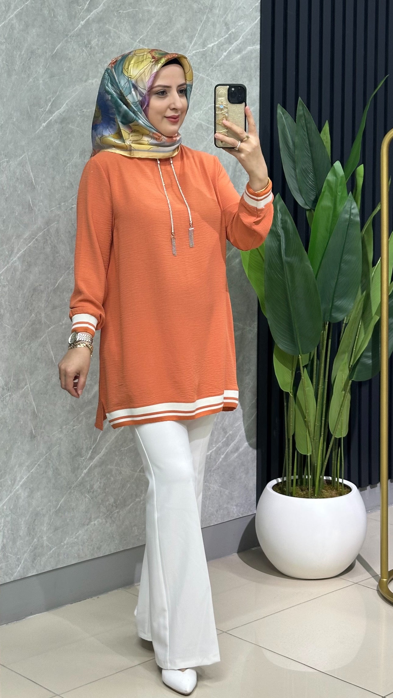 Ayrobin kumaş tunik