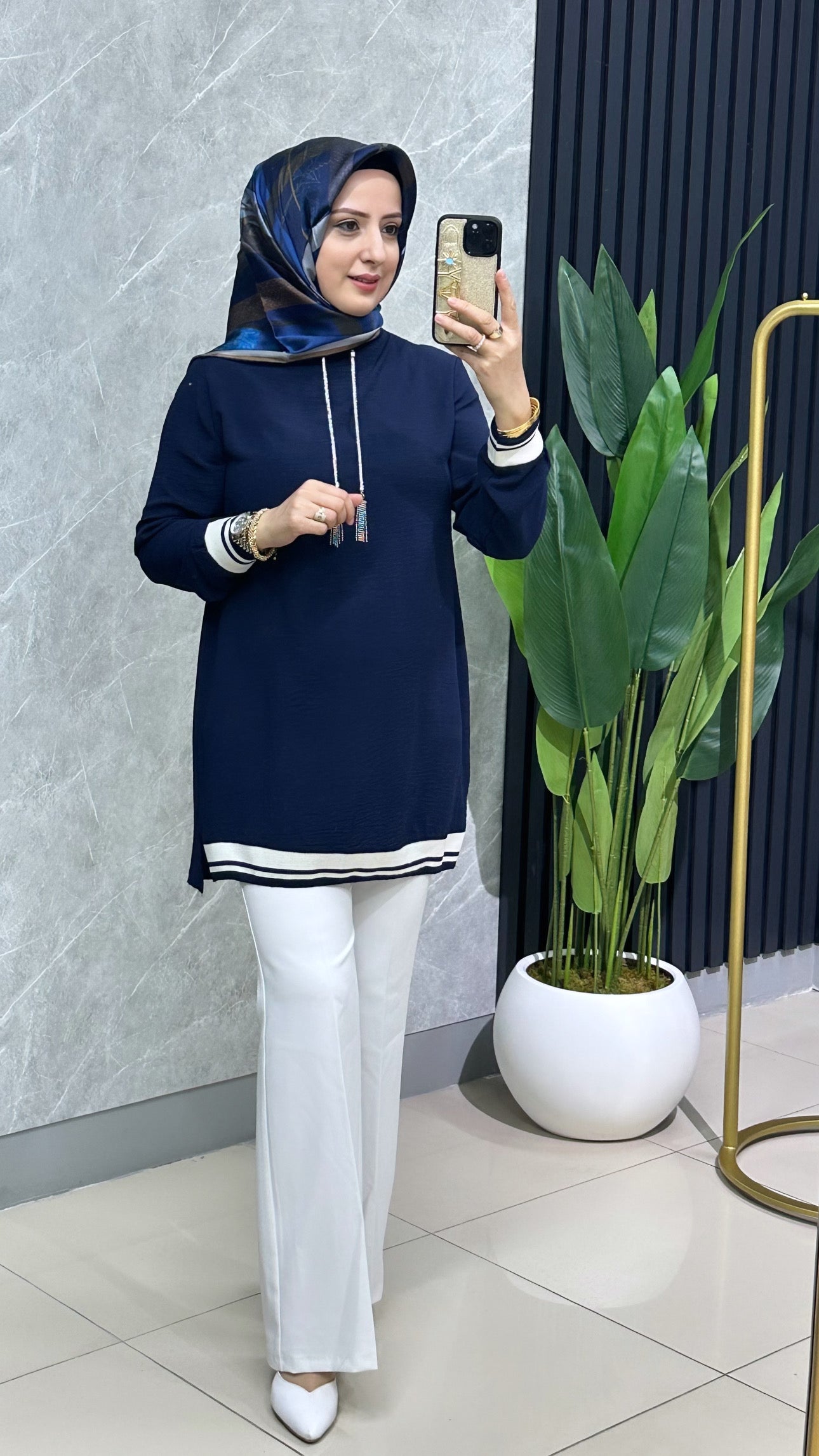 Ayrobin kumaş tunik