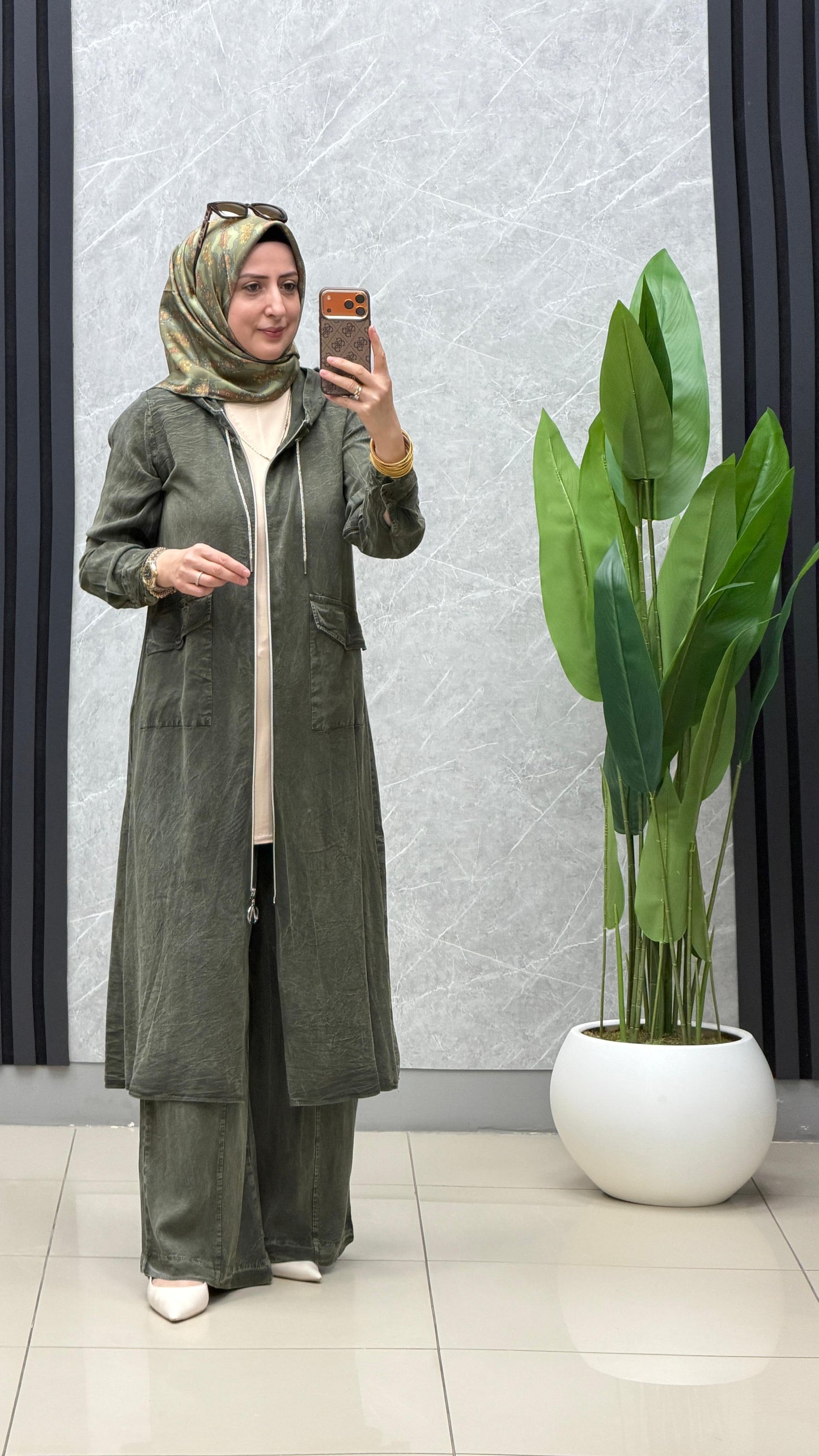Ayşe Akay pamuk tensel pantolonlu Takım ürün kodu :6121