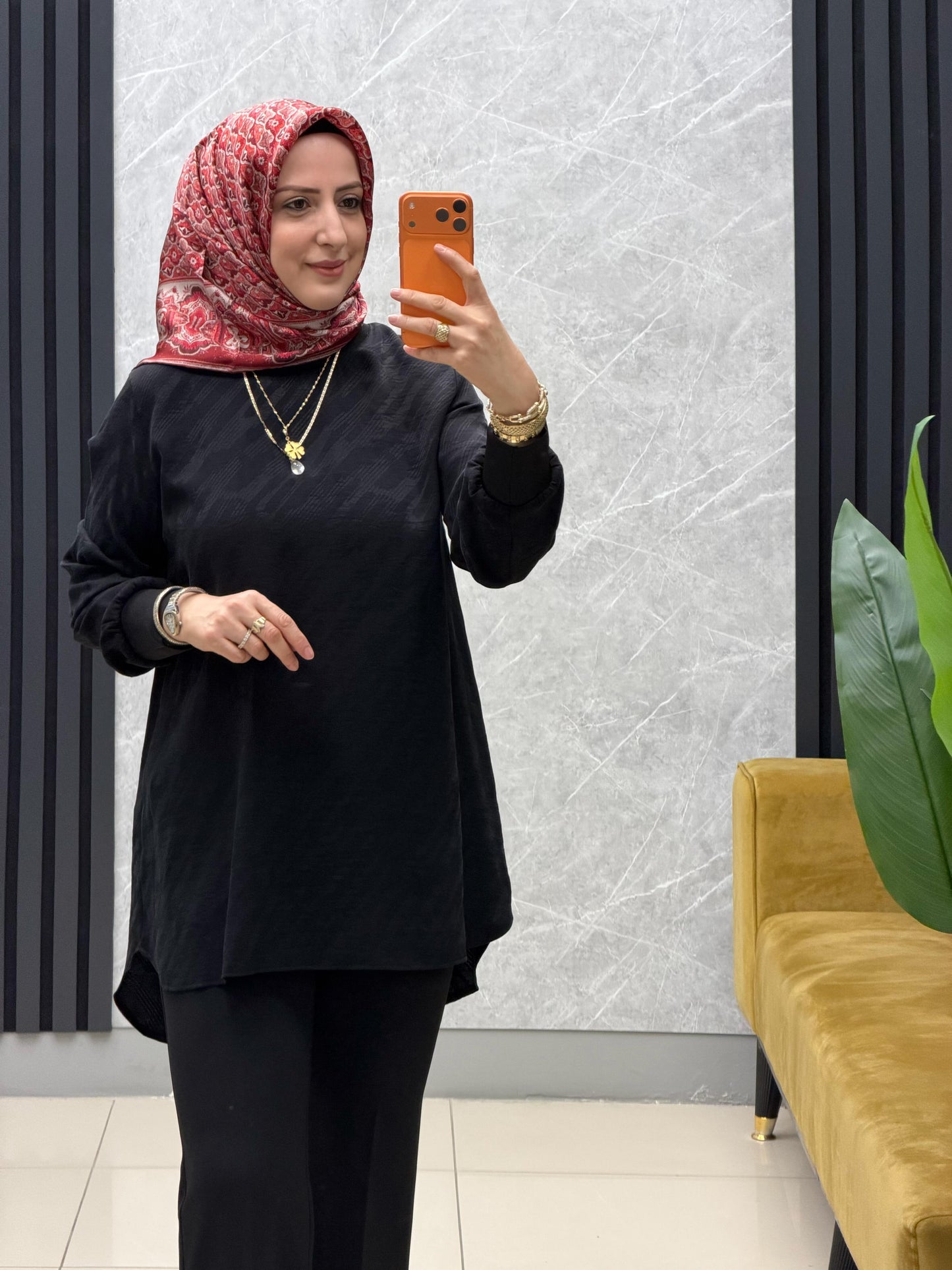 Noshe desenli kupra tunik
4574