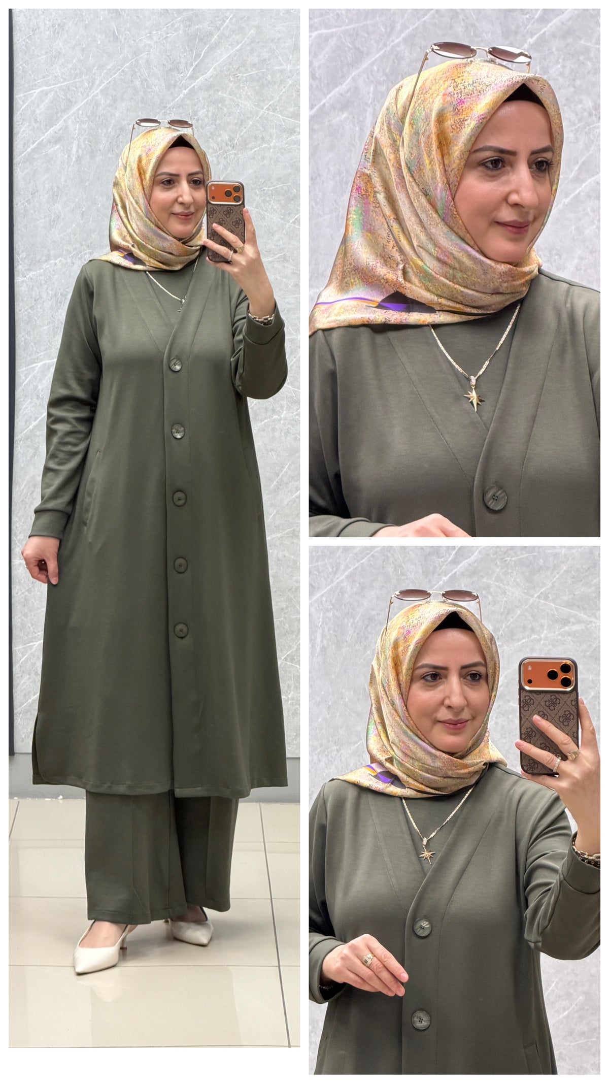 Noşhe modal kumaş 3 lü takım
