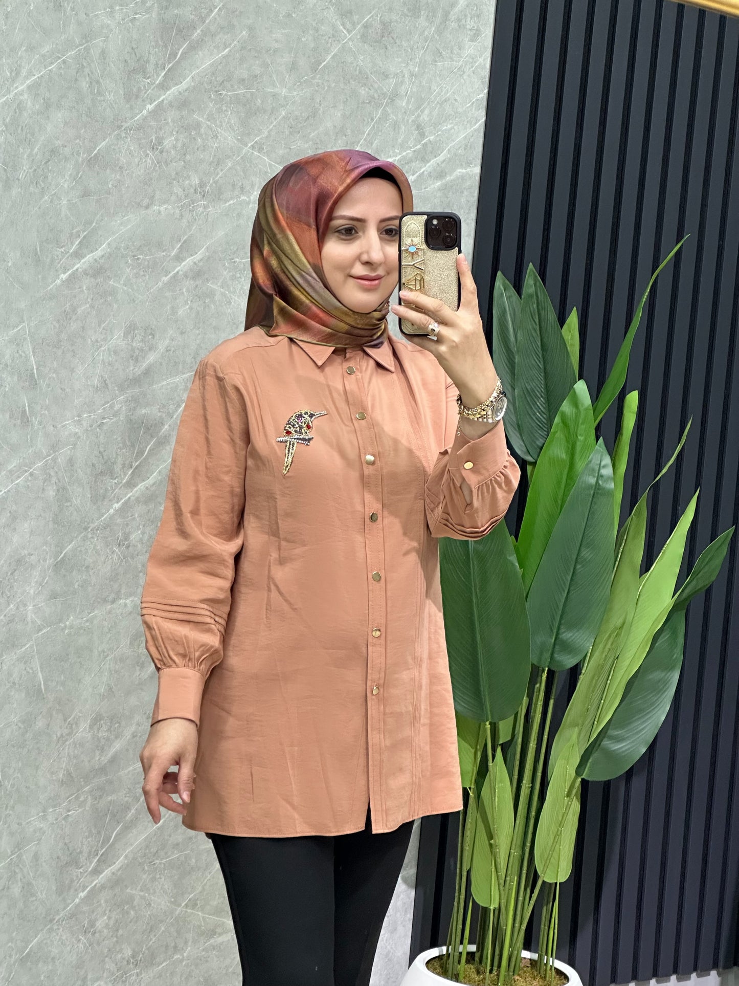İpek kupra tunik