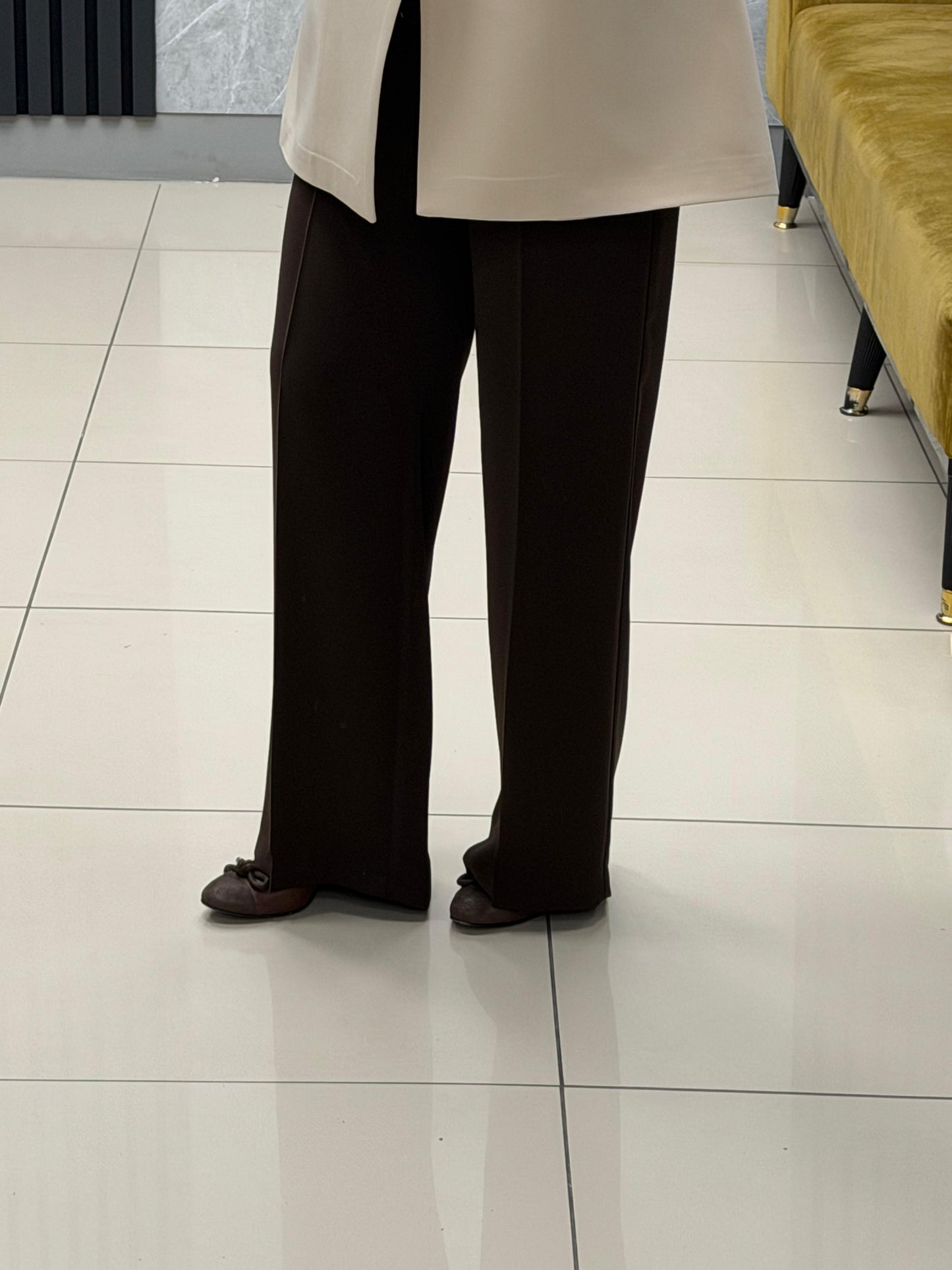 Yusuf Özdemir Krep Kumaş Palozzo Kesim Pantolon 1395