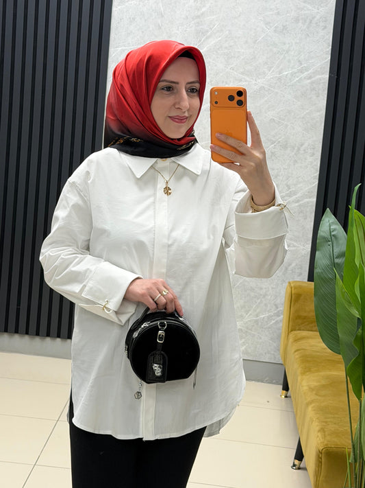 ARMİNE TREND EKRU GOMLEK 25KT604