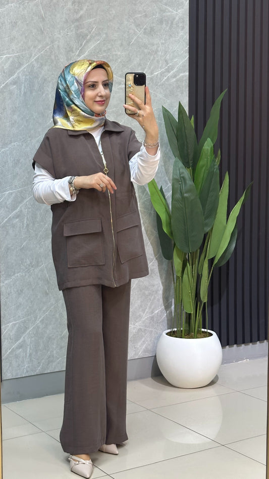 Armine yelekli takım