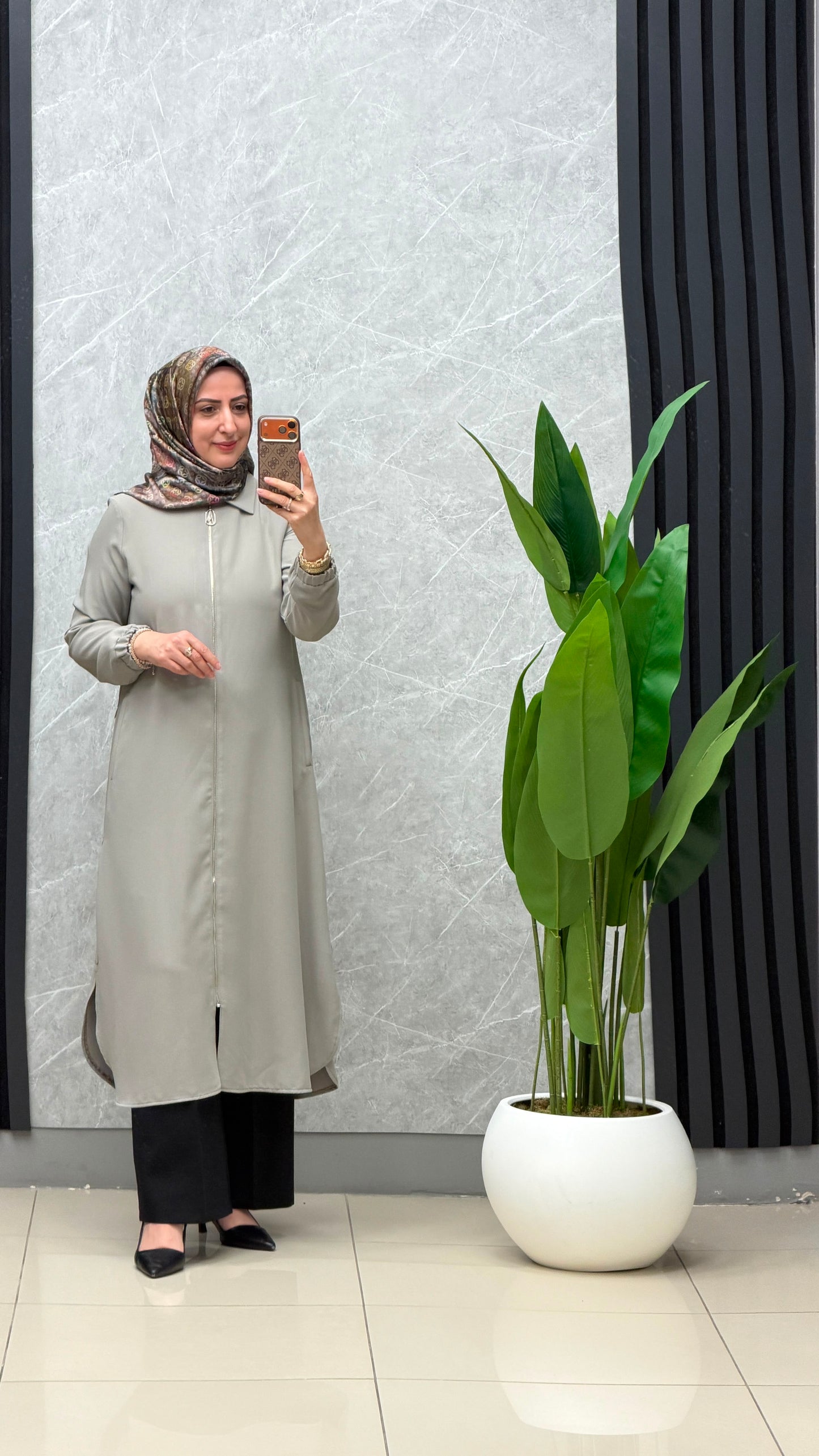 Armine Trend Fermuar Detaylı Kap / Ürün Kodu:26YT502