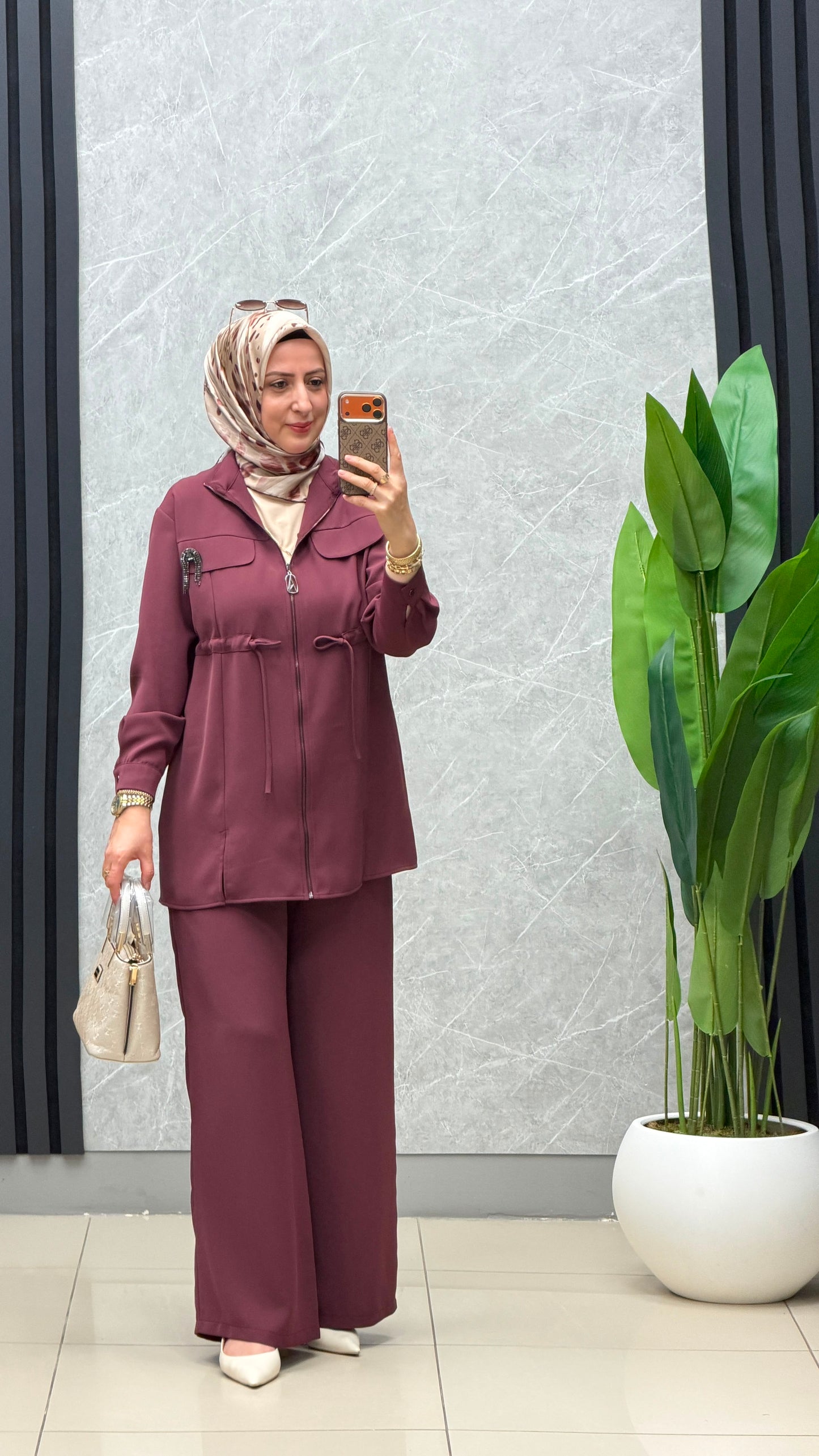 Armine Trend Broş Detaylı Takım / Ürün kodu : 26YT6180