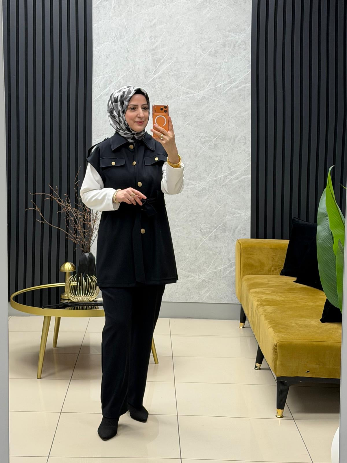 Kado Yelekli takım düğmeli Kuşaklı 257119