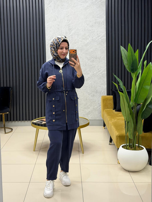 Ayşe Akay Fermuar Cepli Takım