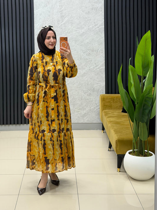 Armine Trend renk geçişli astarlı elbise
Kod: 25AYT963