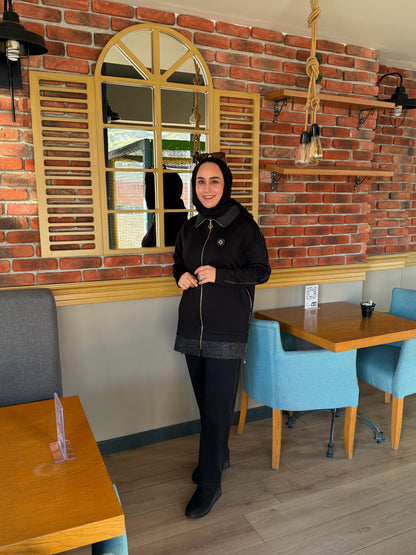 Endiva modal kumaş jakarlı takım