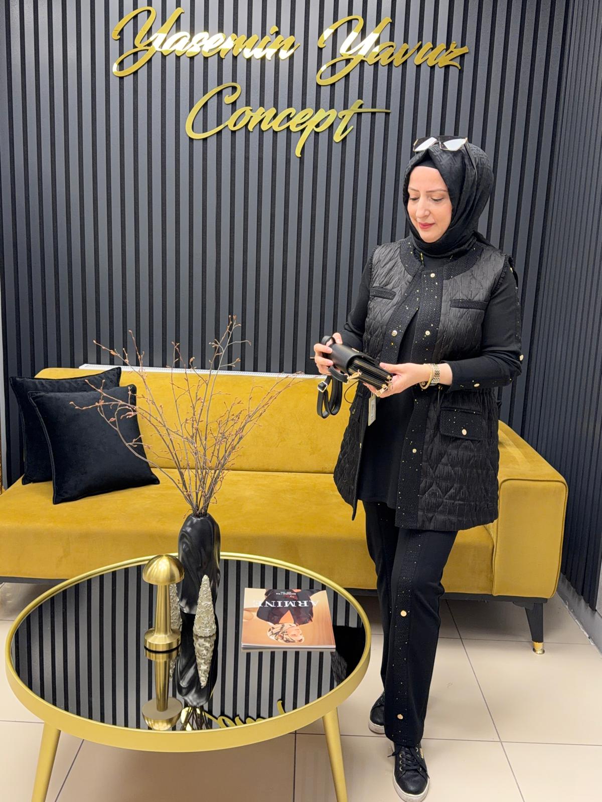 Pureva kapitone pufy 3 takım