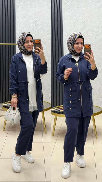 Ayşe Akay Fermuar Cepli Takım