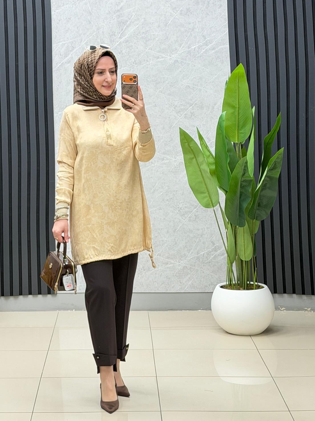 Kado Jakar kumaş tunik 262050