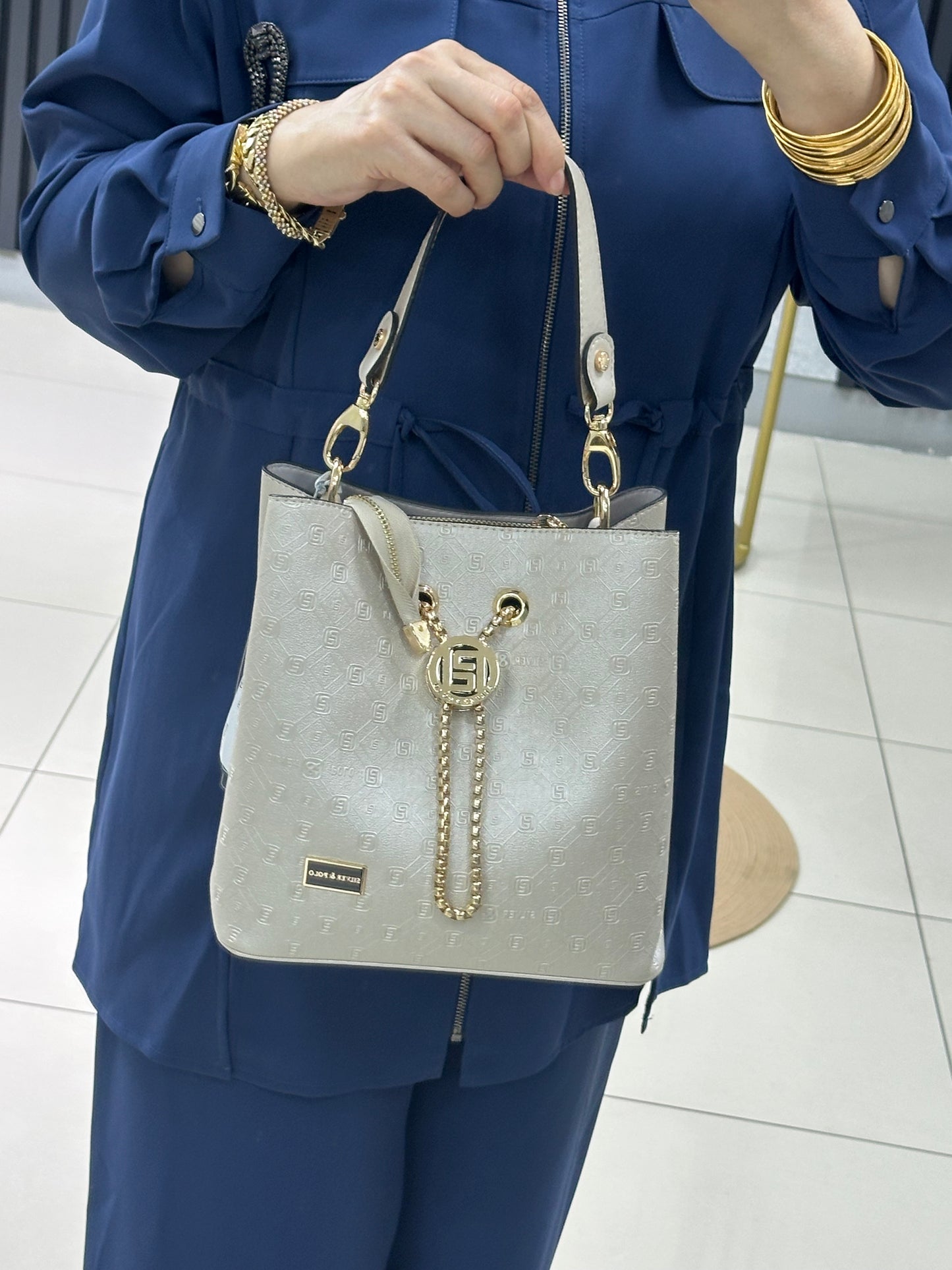 Silver polo çanta