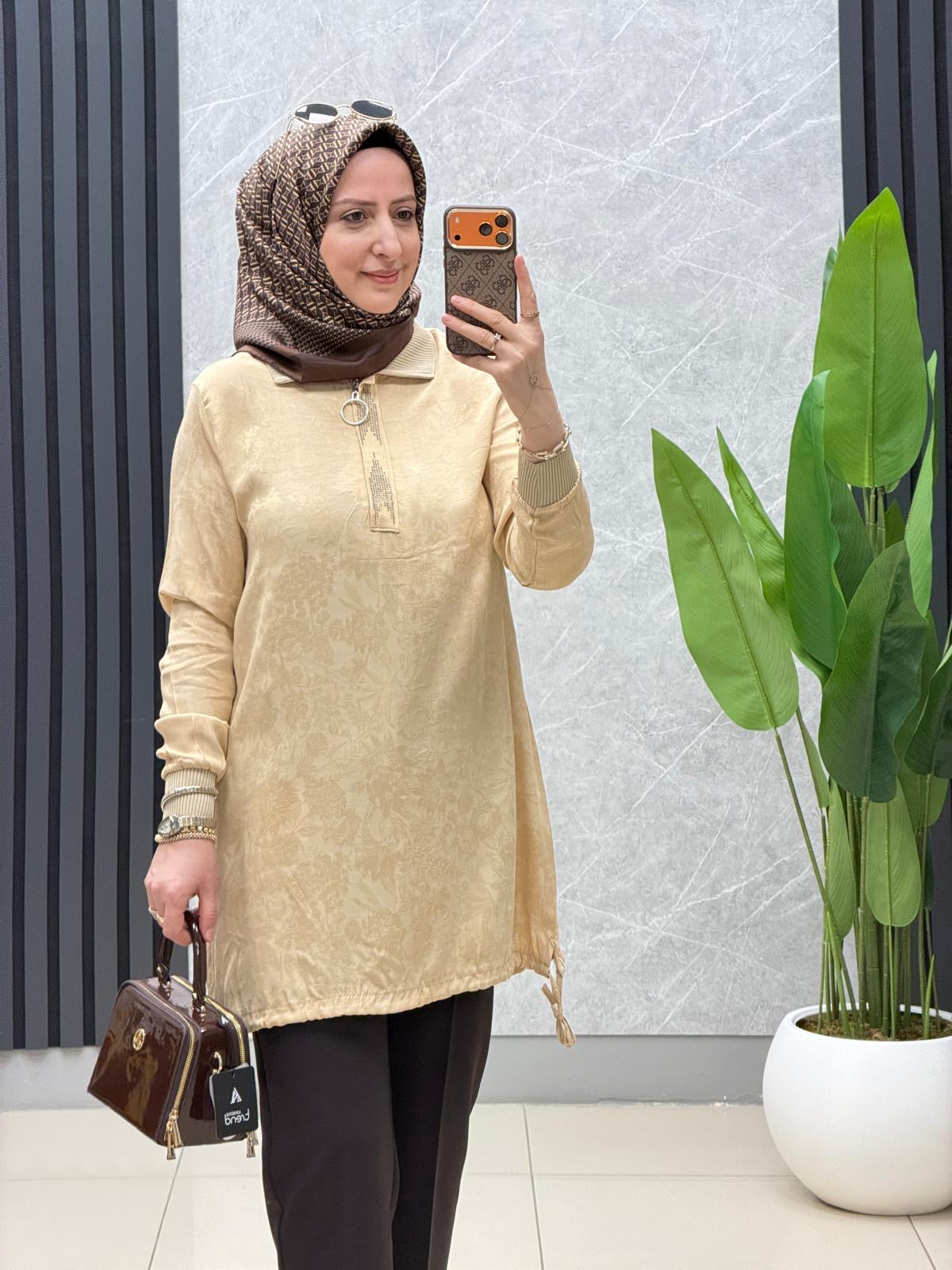 Kado Jakar kumaş tunik 262050