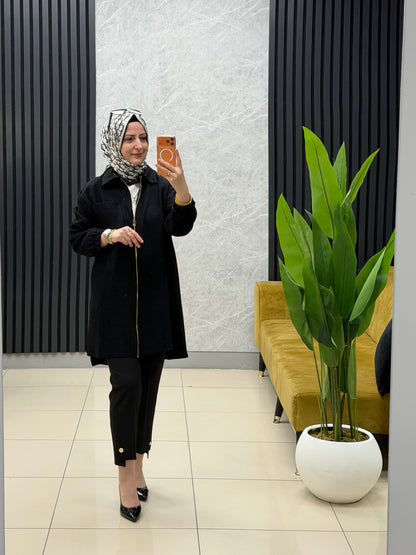 Armine trend fermuarlı cepli kabartmalı tunik
Kod: 26yt460