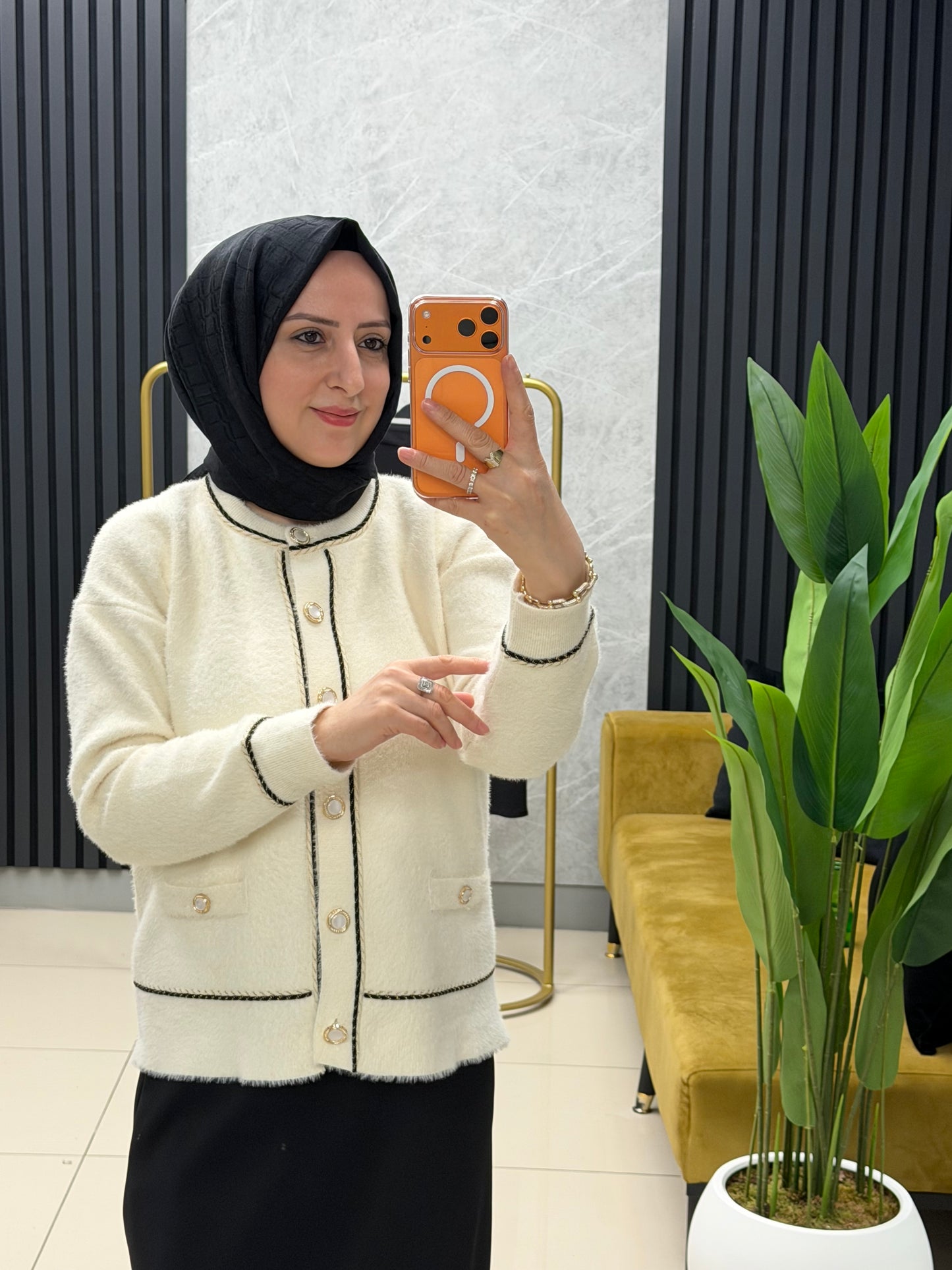 Angora etek üstü çeket kazak 251439