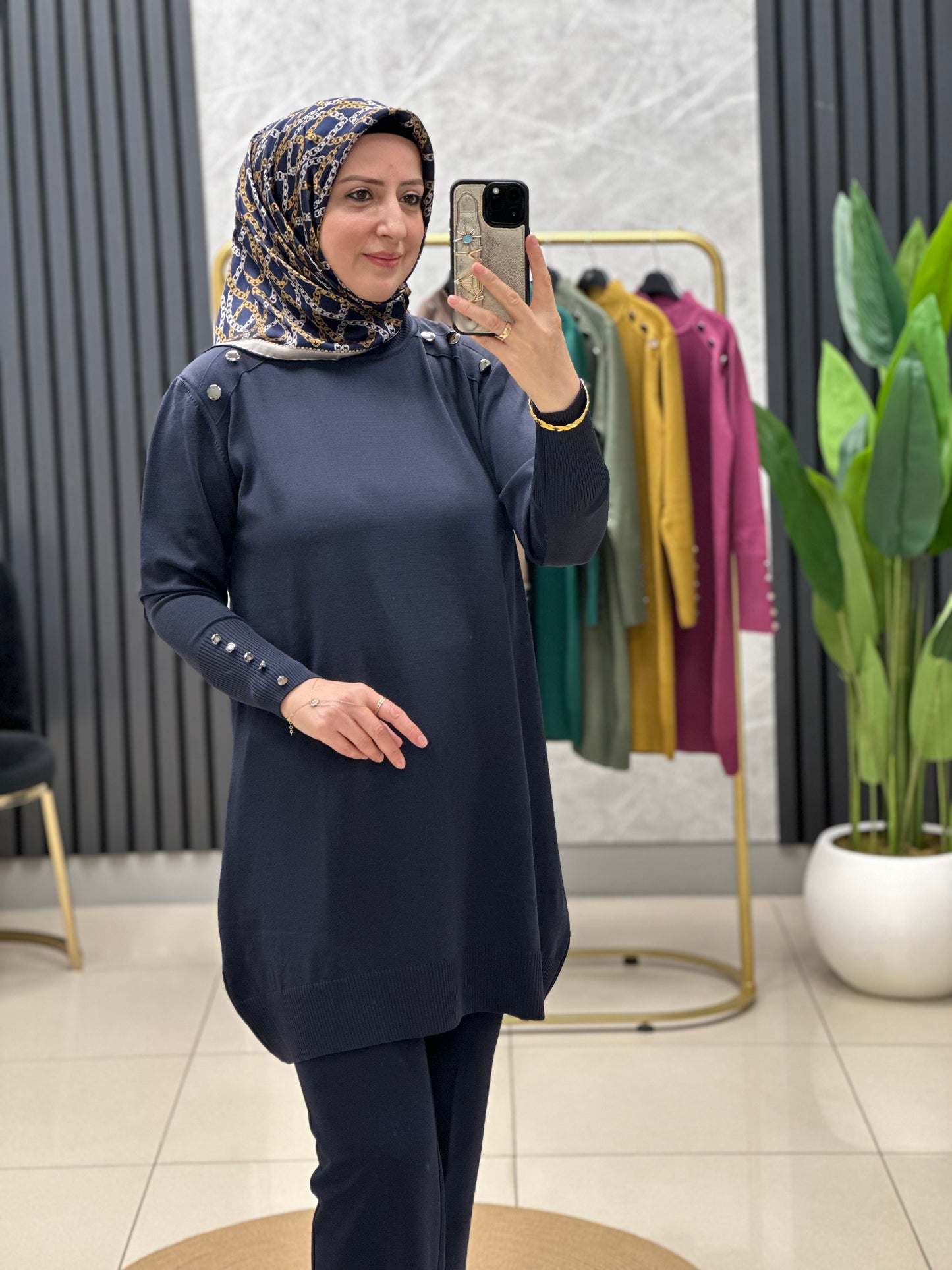 Soğuk iplik merserize tunik