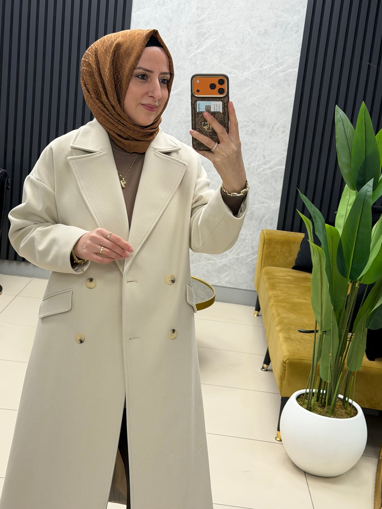 Armine kaşe kaban 25KT747