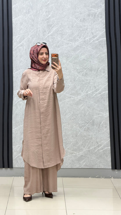 Armine Trend Tam Boy Gömlek Pantolon Takım 🤎

⚡️ Ürün Kodu: 26YT6137