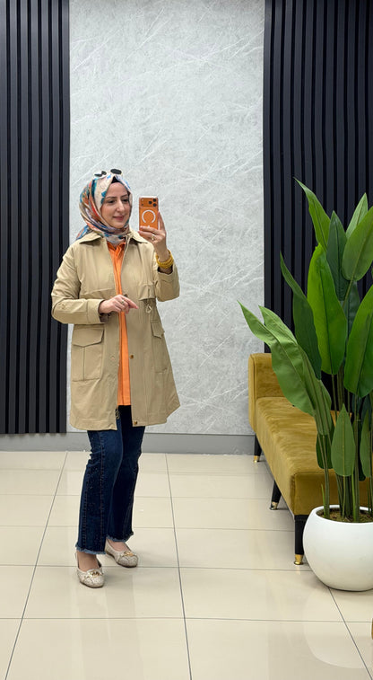 Armine trend kısa Trenç ceket 26YT504