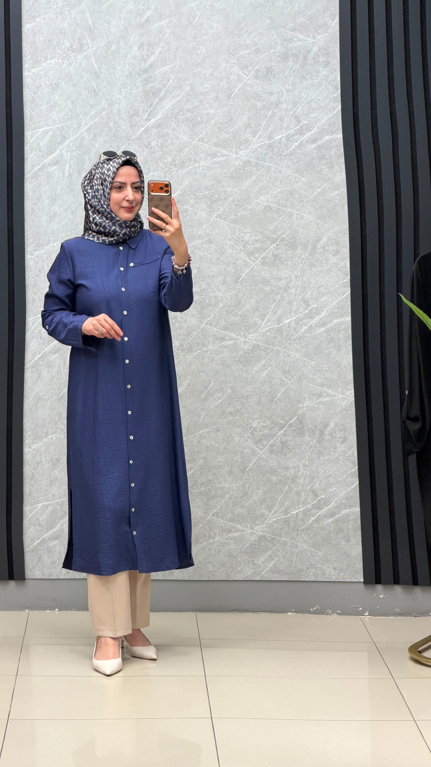 Armine Trend Boydan Düğmeli Tunik / 26YT404