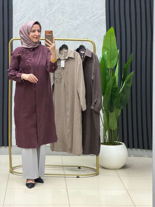Armine Trend tensel kumaş tunik   kod: 26YT417