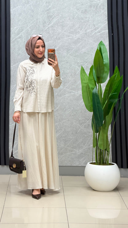 Armine Trend Nakış Detay Takım / Ürün kodu : 26YT6126