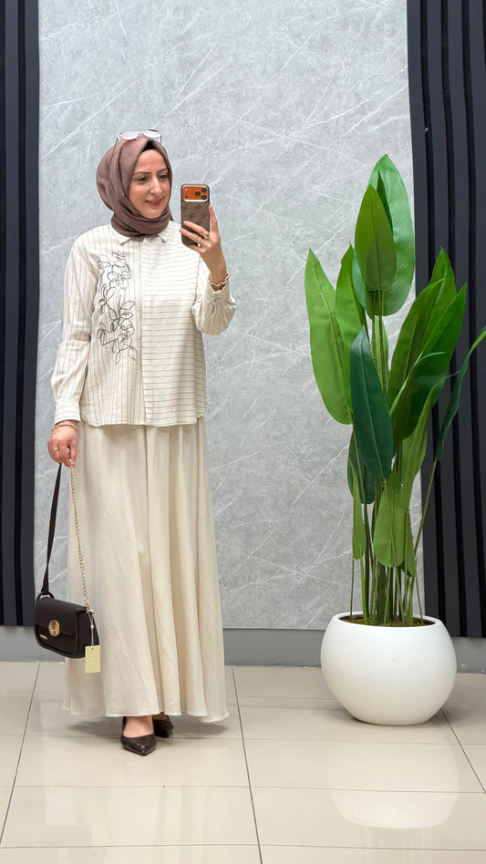 Armine Trend Nakış Detay Takım / Ürün kodu : 26YT6126