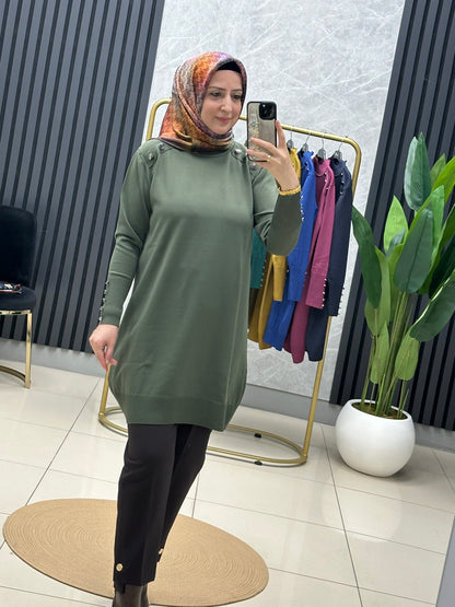 Soğuk iplik merserize tunik
