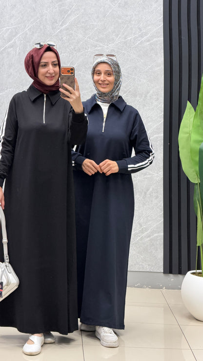 Ayşe Akay Şerit Detay Spor Elbise / Ürün Kodu : 1201