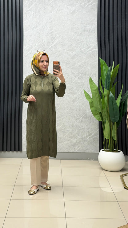 Armine Trend Baklava Desenli Triko / Ürün Kodu : 25KTD4112