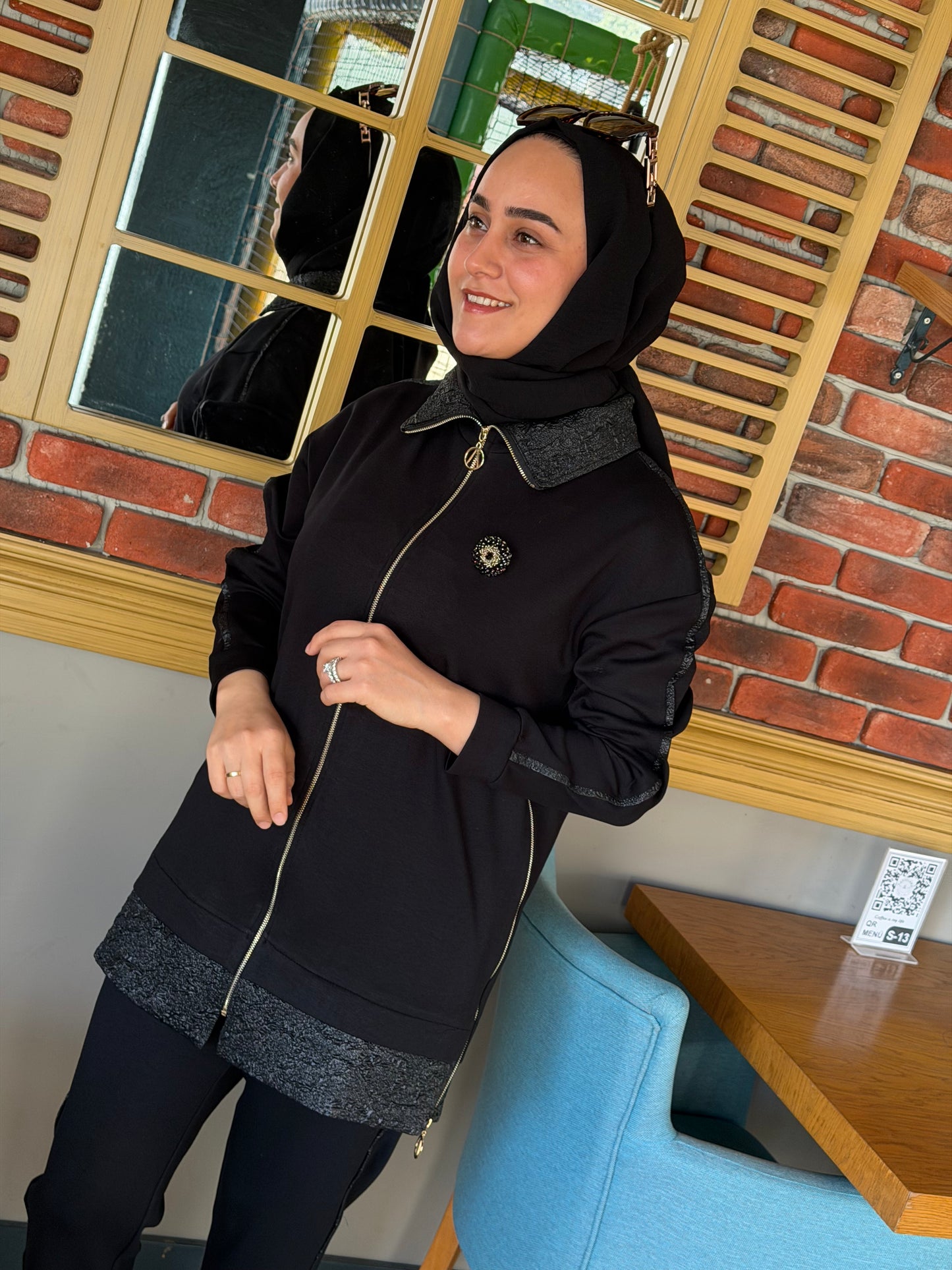 Endiva modal kumaş jakarlı takım