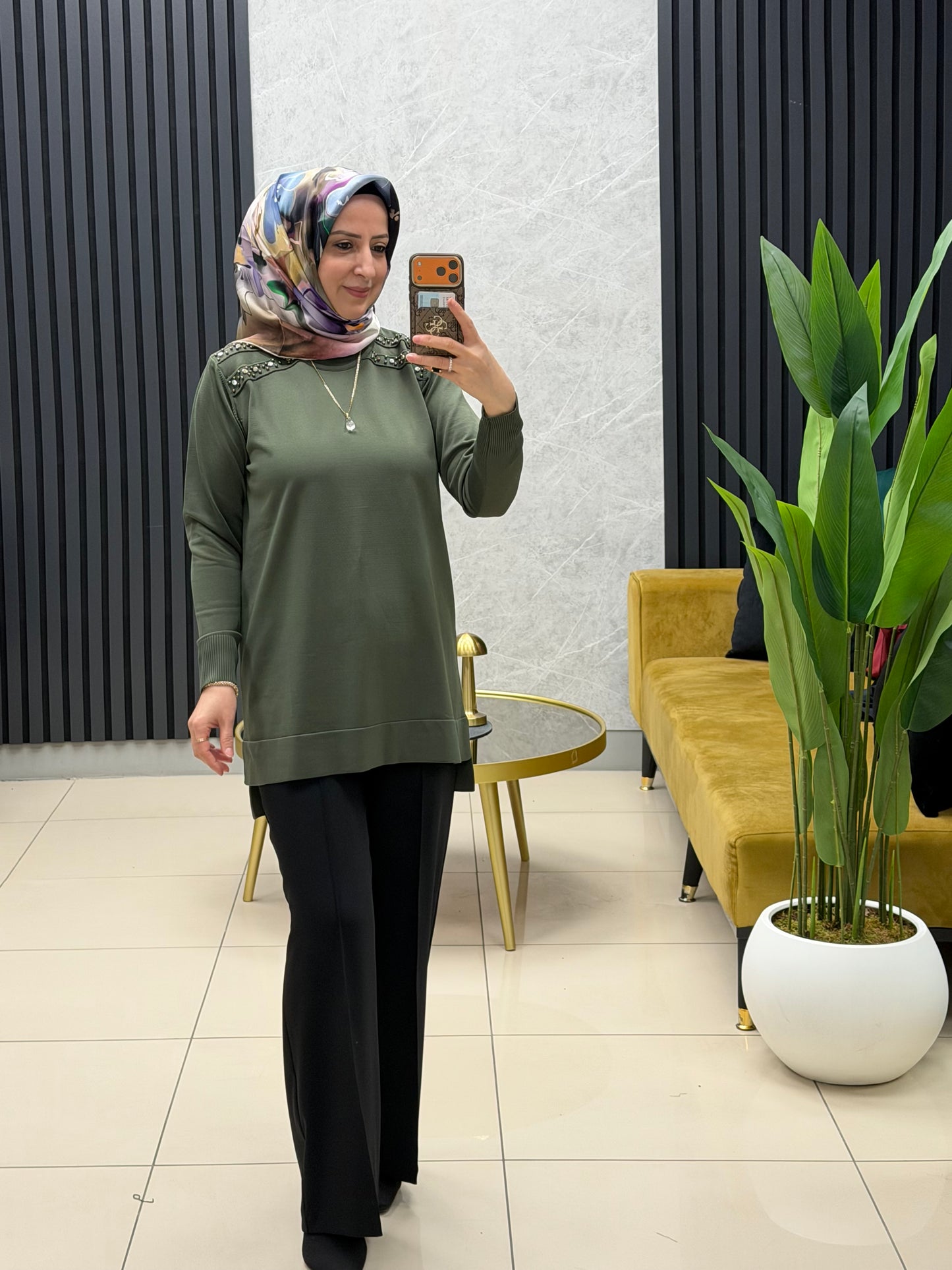 Soguk iplik merserize tunik plt32