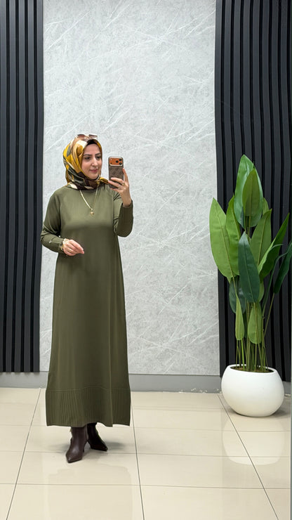Armine Trend Kemer Detaylı Triko Elbise / Ürün Kodu: 26KTD911