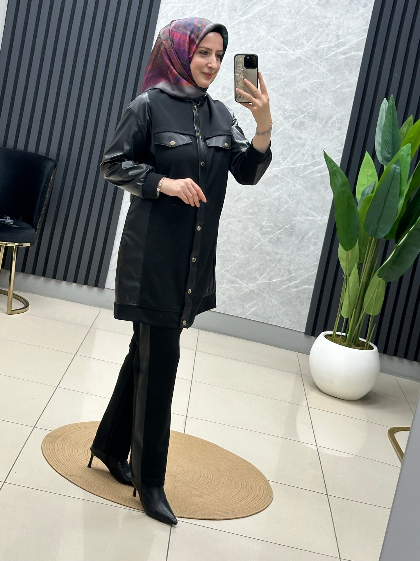 Endiva deri detaylı takım 25126