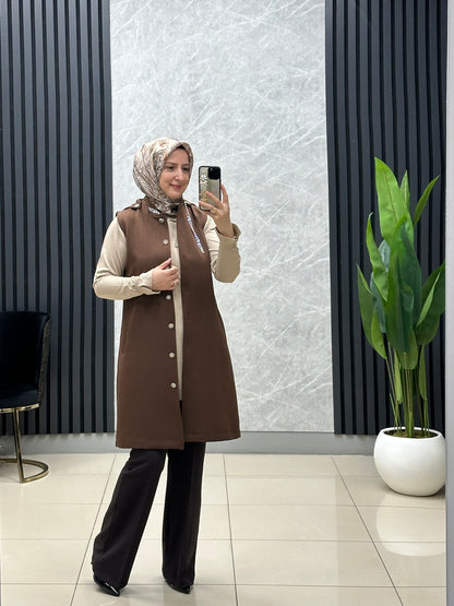 Kapitone kısa boy yelek 🥰