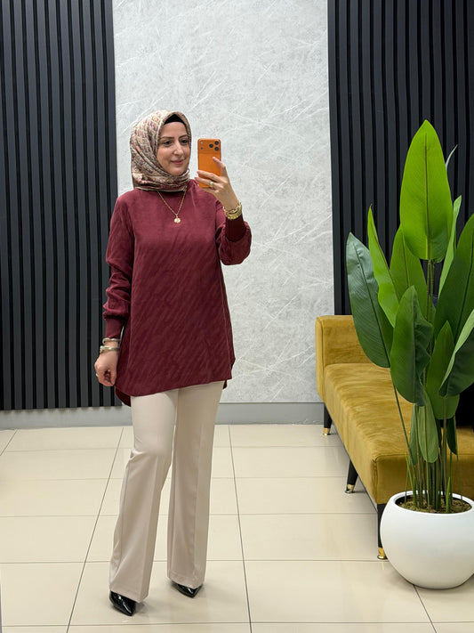 Noshe desenli kupra tunik 
4574