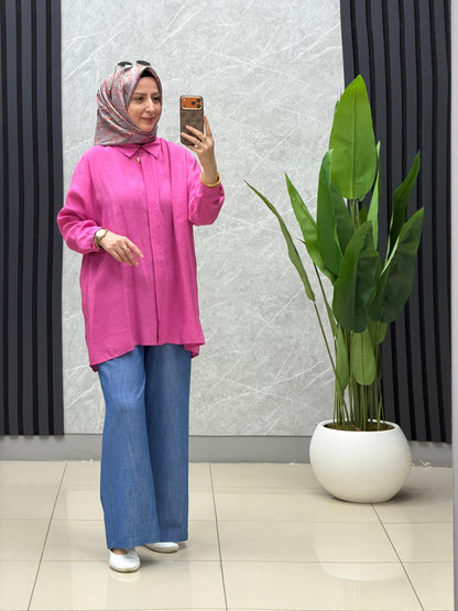 NUSS oversize gömlek Kod : NS26Y3001
