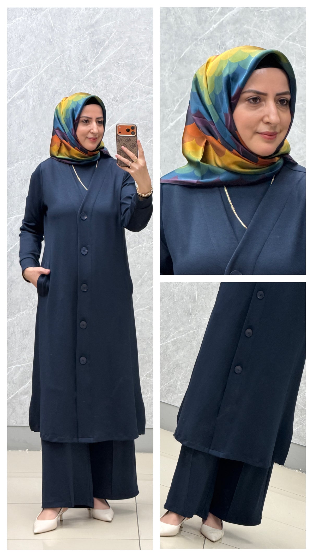 Noşhe modal kumaş 3 lü takım