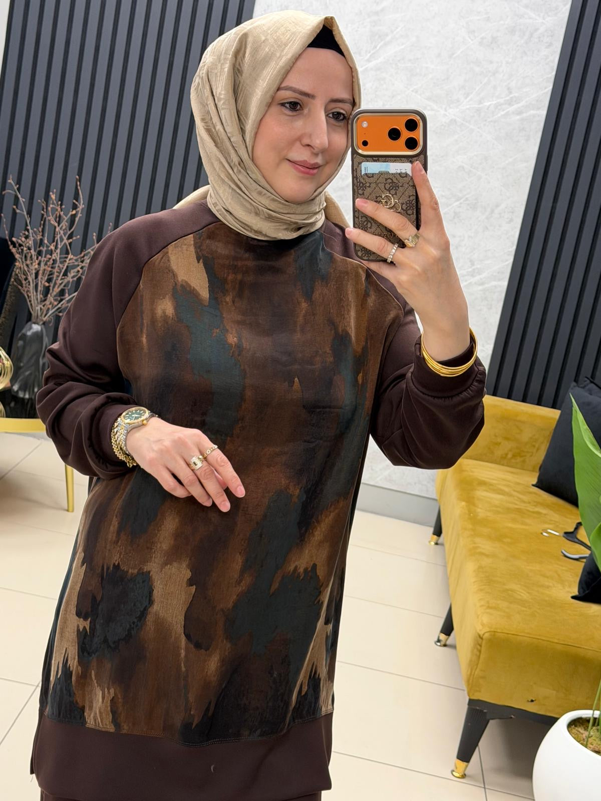 Bulue Angel 417 ipek kupra modal kumaş takım