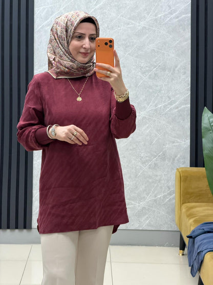 Noshe desenli kupra tunik 
4574