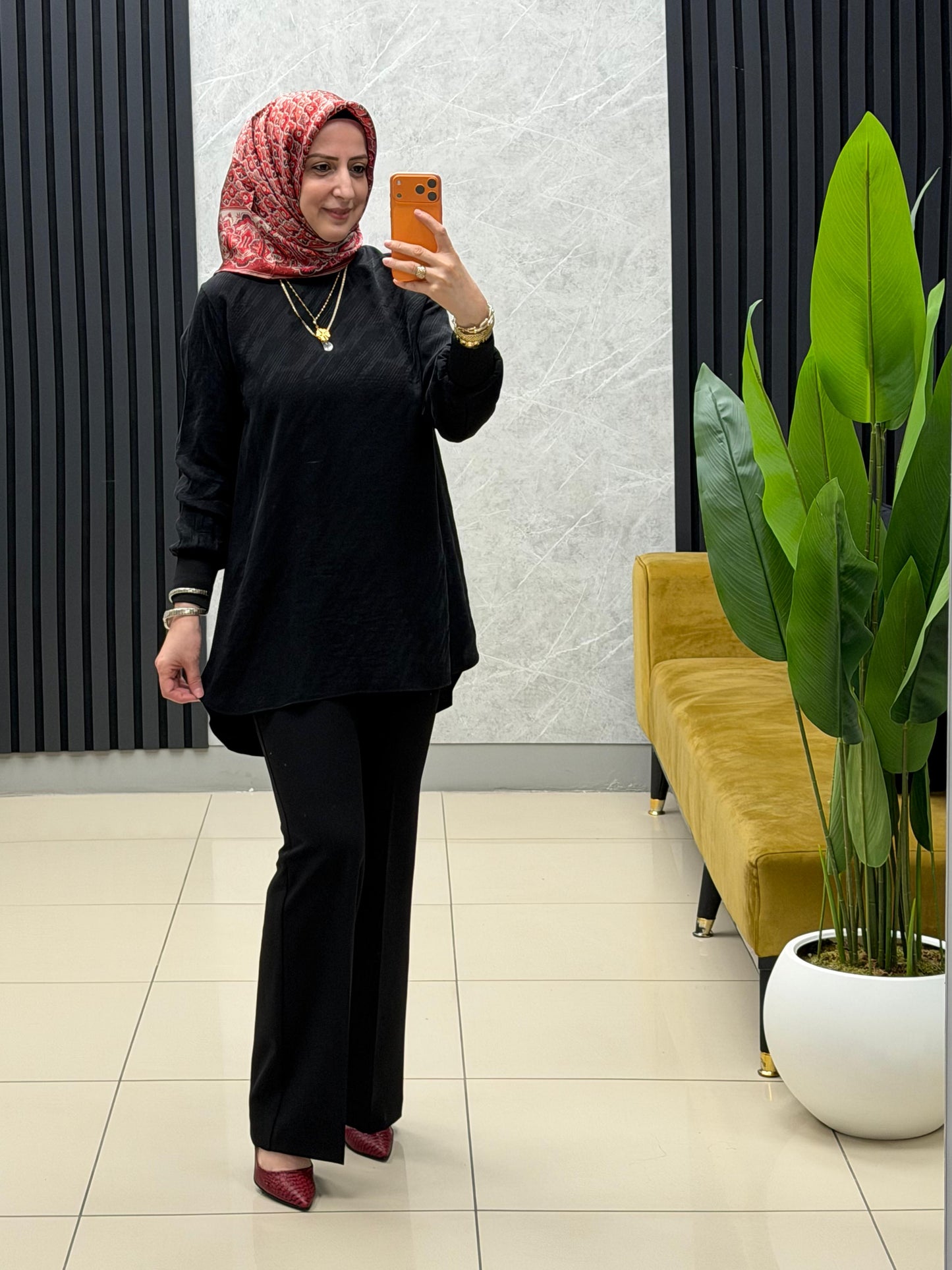 Noshe desenli kupra tunik 
4574