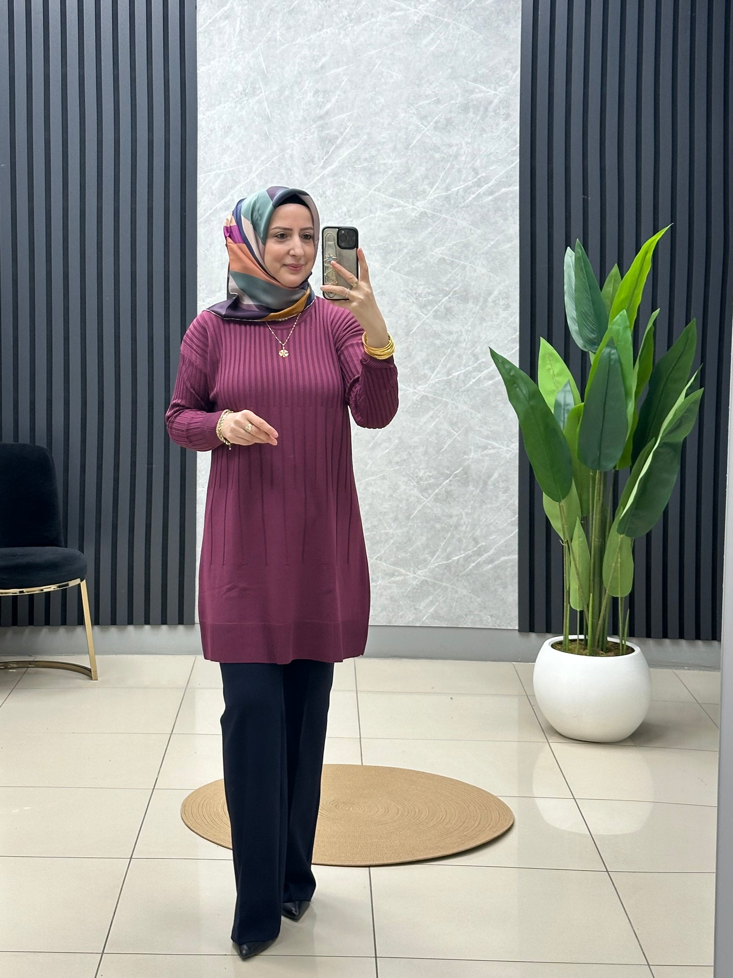 Soğuk iplik merserize tunik