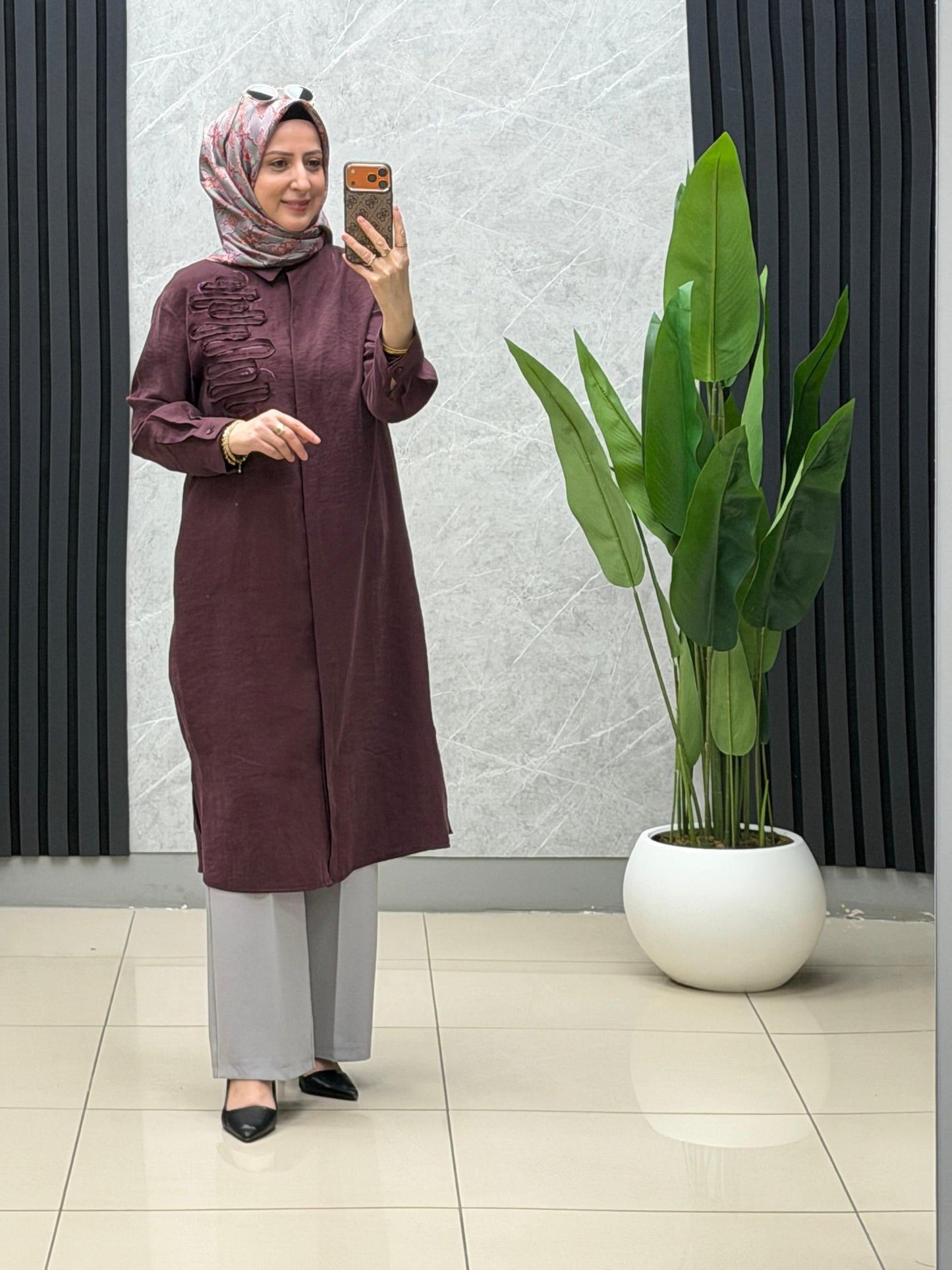 Armine Trend tensel kumaş tunik   kod: 26YT417