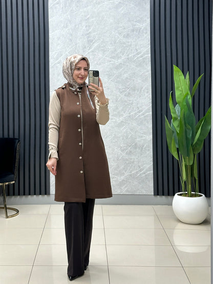 Kapitone kısa boy yelek 🥰