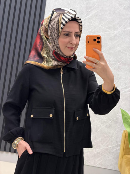 Armine trend fermuarlı etekli takim 26YT621